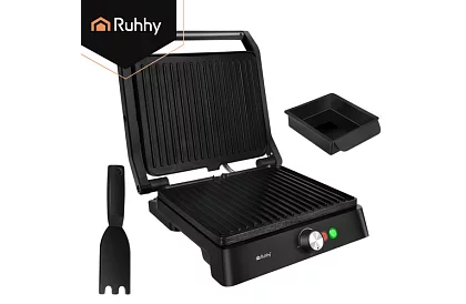 Elektrický kontaktný gril 2000 W – výsuvný gril s reguláciou teploty
