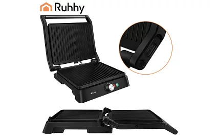 Elektrický kontaktný gril 2000 W – výsuvný gril s reguláciou teploty