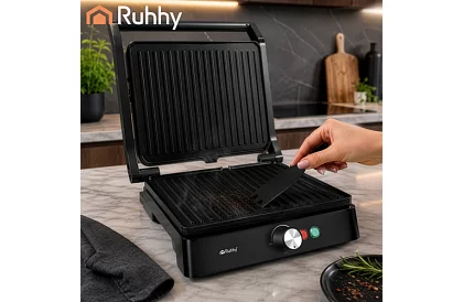 Elektrický kontaktný gril 2000 W – výsuvný gril s reguláciou teploty