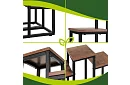 Elegantný kovový stojan na kvety 67 × 34,5 × 51 cm – 6 úrovní