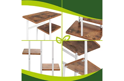 Elegantný kovový stojan na kvety 120 × 42 × 23,5 cm – 7 úrovní