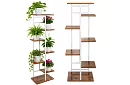 Elegantný kovový stojan na kvety 120 × 42 × 23,5 cm – 7 úrovní