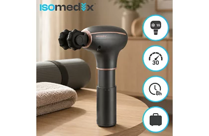 Masážna pištoľ Pro Ultra Vibration – 7 hláv + teplá/studená terapia
