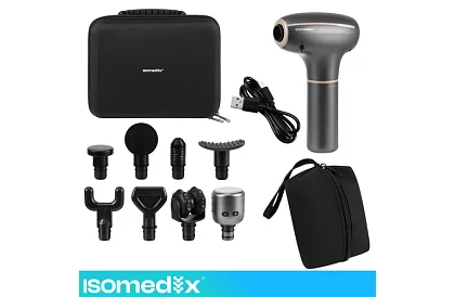 Masážna pištoľ Pro Ultra Vibration – 7 hláv + teplá/studená terapia