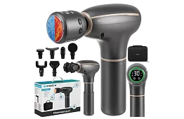 Masážna pištoľ Pro Ultra Vibration – 7 hláv + teplá/studená terapia