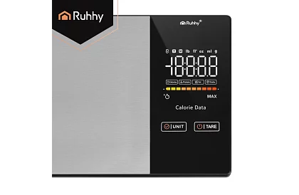 Elektronická kuchynská váha 5 kg s Bluetooth, LCD displejom a analýzou kalórií