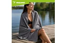 Rýchloschnúci uterák 180 × 100 cm z mikrovlákna – šedý