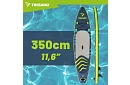 Paddleboard 350 cm – nafukovací SUP doska s pádlem, sedákom, pumpou a sadou príslušenstva