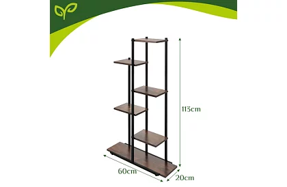 Kvetinový stolík 6 poschodový 113 cm – stojan na kvety