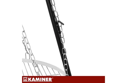 Záhradný gril s trojnožkou a závesným roštom 58 cm – krbové ohnisko