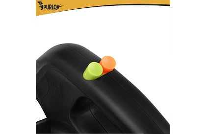 Automatické dvojité Flexi vodítko so svietidlom pre 2 psov – 2 × 3 m, LED osvetlenie
