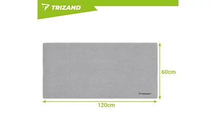 Rýchloschnúci uterák z mikrovlákna 120 × 60 cm – šedý
