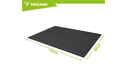 Vstupná rohožka 80 × 120 cm s protišmykovou spodnou stranou – šedá