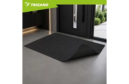 Vstupná rohožka 80 × 120 cm s protišmykovou spodnou stranou – šedá