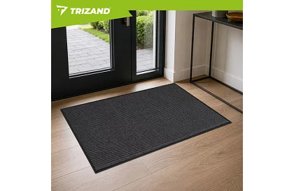 Vstupná rohožka 80 × 120 cm s protišmykovou spodnou stranou – šedá