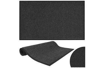 Vstupná rohožka 80 × 120 cm s protišmykovou spodnou stranou – šedá