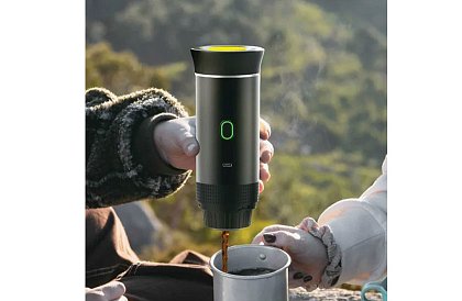 Prenosný espresso kávovar 3v1 s tlakom 20 barov, USB-C a ohrevom vody