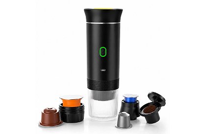 Prenosný espresso kávovar 3v1 s tlakom 20 barov, USB-C a ohrevom vody