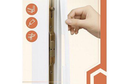 Samolepiace biele tesnenie na okná a dvere 400 cm – ochrana pred prievanom, chladom a prachom