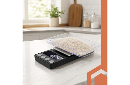 Presná vrecková váha 500 g / 0,01 g – ideálna pre šperky, laboratóriá, hobby a kuchyňu