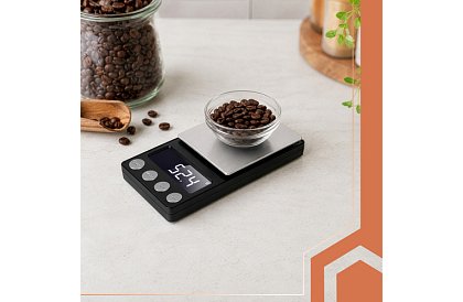 Presná vrecková váha 500 g / 0,01 g – ideálna pre šperky, laboratóriá, hobby a kuchyňu