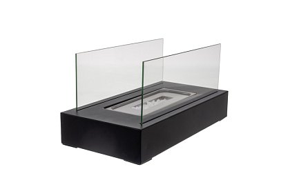 Voľne stojaci biokrb 35 × 18 × 17 cm – bez dymu, na bioetanol, so 2 sklenenými stenami