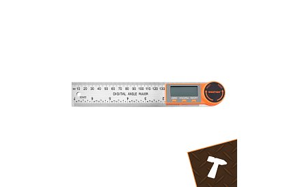 Digitálny elektronický uhloomer 360°, 200 mm s LCD – presné meranie uhlov
