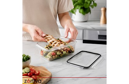Nádoby na potraviny 12 ks, 5 veľkostí, do mikrovlnnej rúry, umývačky a mrazničky