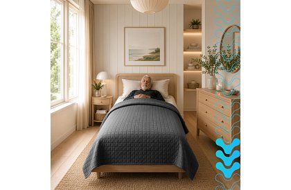 Záťažová antistresová prikrývka - Sensory Gray 8 kg, 200 × 150 cm