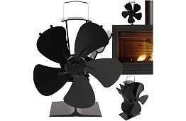 Krbový päťlopatkový ventilátor KAMINER - poháňaný teplom