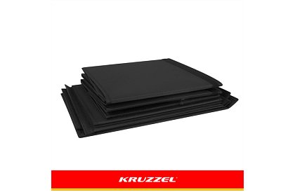 XXL truhla na hračky 132 l s víkom, čierny organizér 94 cm