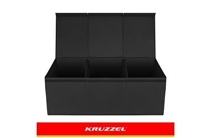 XXL truhla na hračky 132 l s víkom, čierny organizér 94 cm
