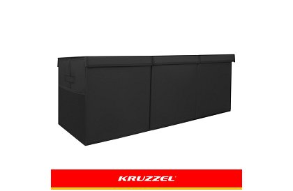 XXL truhla na hračky 132 l s víkom, čierny organizér 94 cm