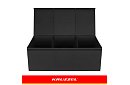 XXL truhla na hračky 132 l s víkom, čierny organizér 94 cm