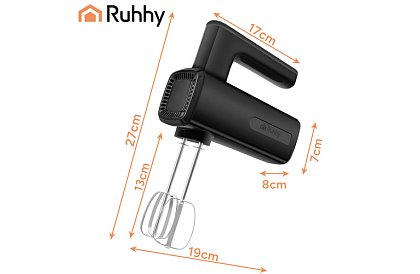 Ručný mixér 800 W, 5 rýchlostí, Turbo, hnetacie háky