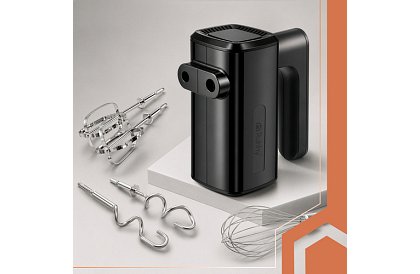 Ručný mixér 800 W, 5 rýchlostí, Turbo, hnetacie háky