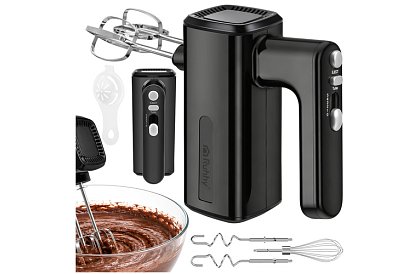 Ručný mixér 800 W, 5 rýchlostí, Turbo, hnetacie háky