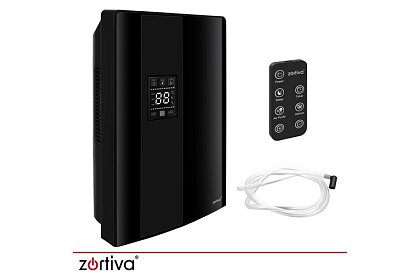 Odvlhčovač vzduchu Zortiva 90 W, 2 l, hygrostat, časovač, diaľkové ovládanie – čierny