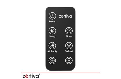 Odvlhčovač vzduchu Zortiva 90 W, 2 l, hygrostat, časovač, diaľkové ovládanie – čierny