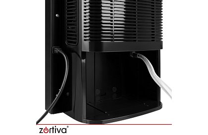 Odvlhčovač vzduchu Zortiva 90 W, 2 l, hygrostat, časovač, diaľkové ovládanie – čierny