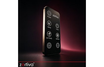 Odvlhčovač vzduchu Zortiva 90 W, 2 l, hygrostat, časovač, diaľkové ovládanie – čierny
