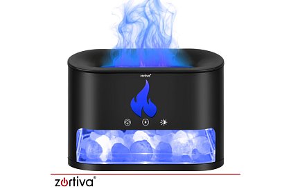Ultrazvukový aroma difuzér Zortiva 250 ml s efektom plameňa