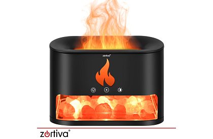 Ultrazvukový aroma difuzér Zortiva 250 ml s efektom plameňa