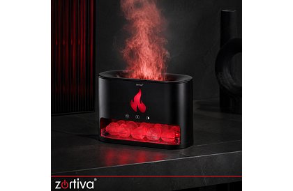 Ultrazvukový aroma difuzér Zortiva 250 ml s efektom plameňa