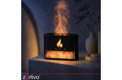 Ultrazvukový aroma difuzér Zortiva 250 ml s efektom plameňa