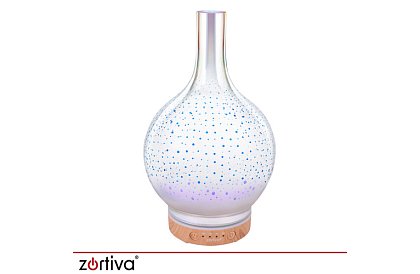 Aroma difuzér Zortiva 200 ml, RGB LED lampa, 3D efekt, aromaterapia