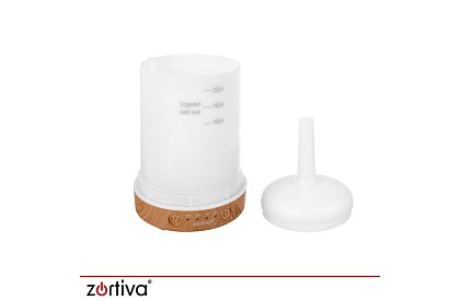 Aroma difuzér Zortiva 200 ml, RGB LED lampa, 3D efekt, aromaterapia