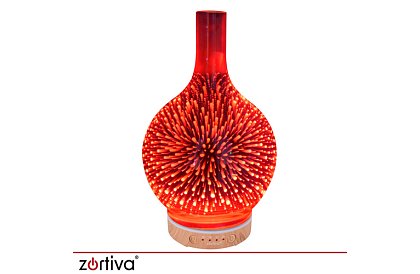 Aroma difuzér Zortiva 200 ml, RGB LED lampa, 3D efekt, aromaterapia