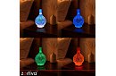 Aroma difuzér Zortiva 200 ml, RGB LED lampa, 3D efekt, aromaterapia