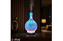 Aroma difuzér Zortiva 200 ml, RGB LED lampa, 3D efekt, aromaterapia